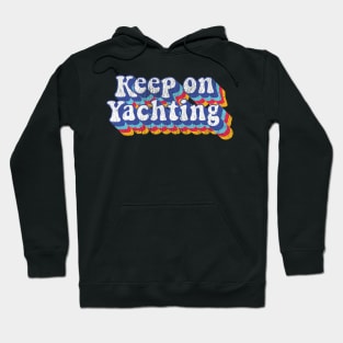 Psychedelic Fade Yacht Rock Party Boat Drinking graphic Hoodie